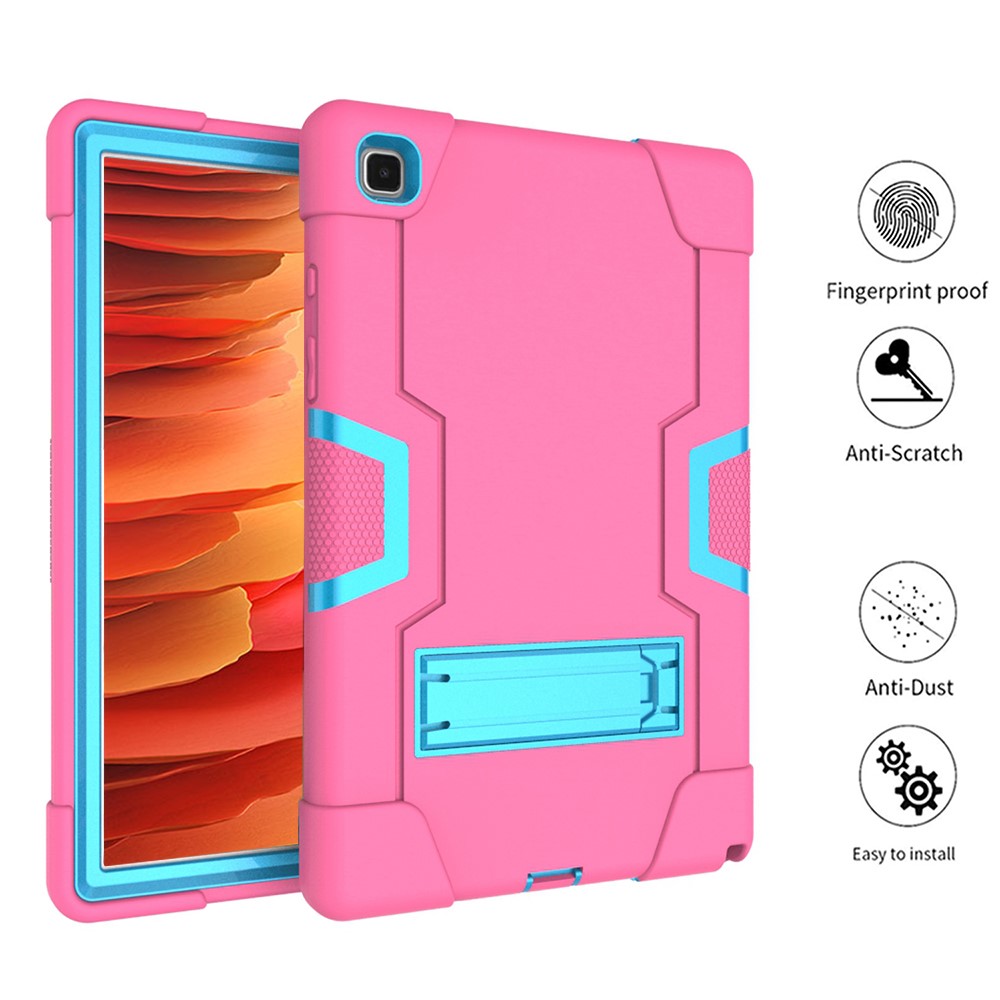  Samsung Galaxy Tab A7 10.4 Skal Shockproof Hybrid Med Kickstand Rosa/Blå