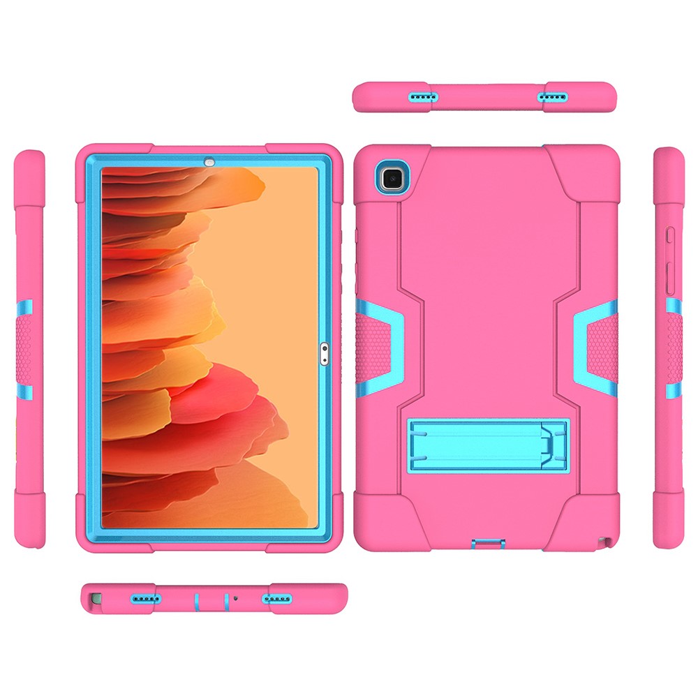  Samsung Galaxy Tab A7 10.4 Skal Shockproof Hybrid Med Kickstand Rosa/Blå