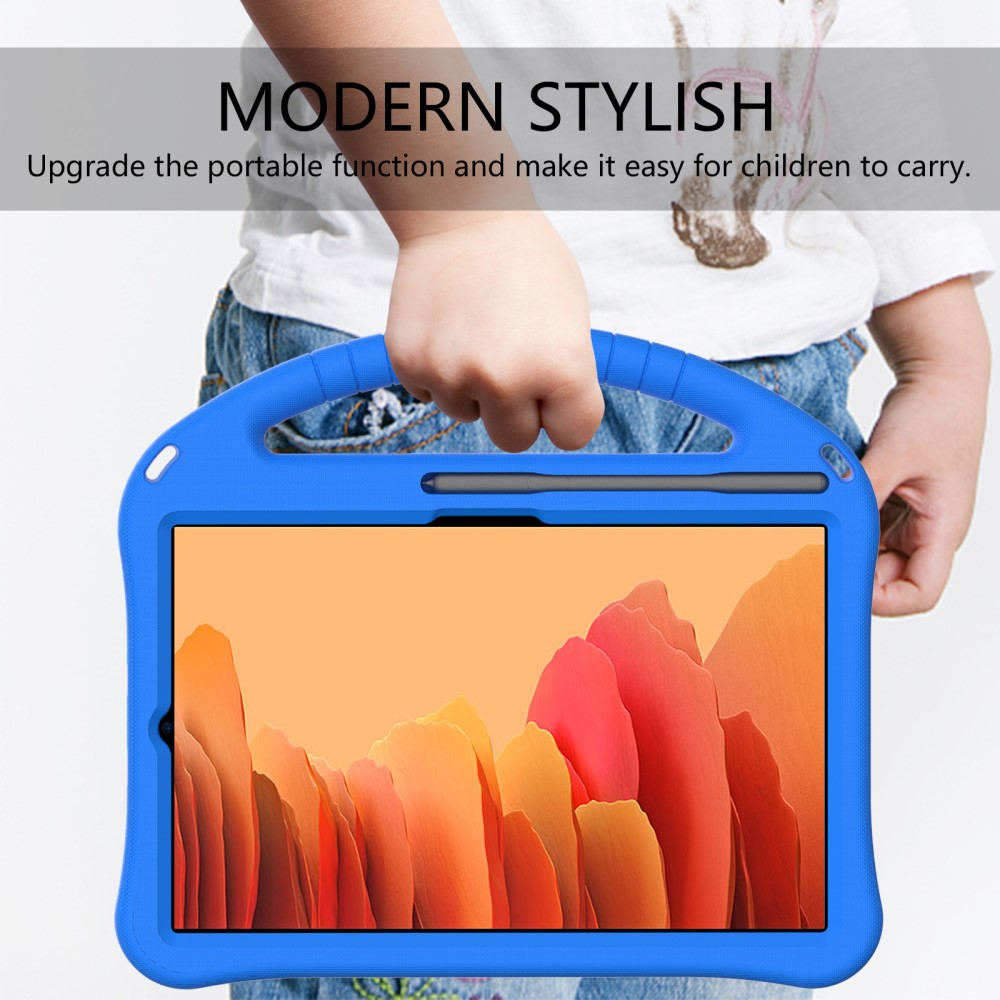  Samsung Galaxy Tab A7 10.4 Skal Eva Med Kickstand För Barn Blå