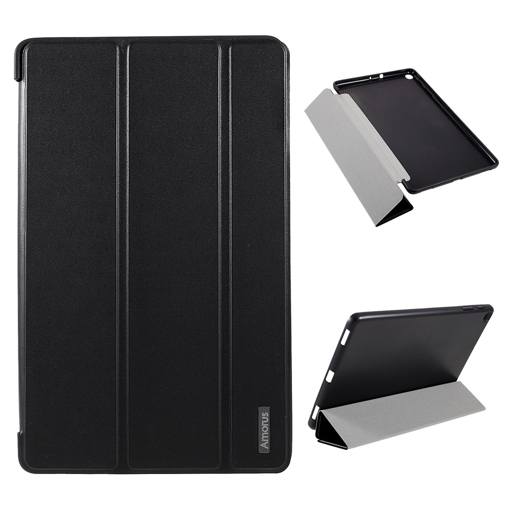 AMORUS Samsung Galaxy Tab A 10.1 (2019) - AMORUS Tri-Fold Fodral - Svart