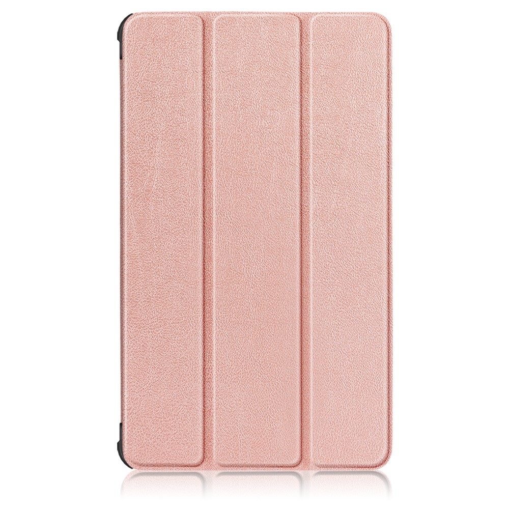  Samsung Galaxy Tab A7 Lite 8.7 - Tri-Fold Läder Fodral - Roséguld