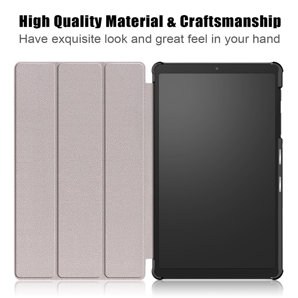  Samsung Galaxy Tab A7 Lite 8.7 - Tri-Fold Läder Fodral - Lila