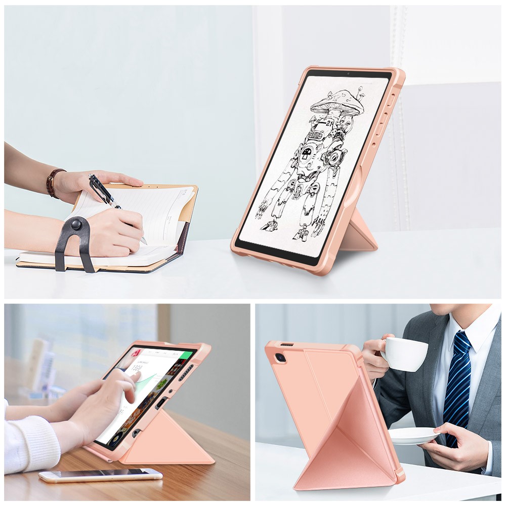  Samsung Galaxy Tab A7 Lite 8.7 - Origami Case Stand Fodral - Roséguld