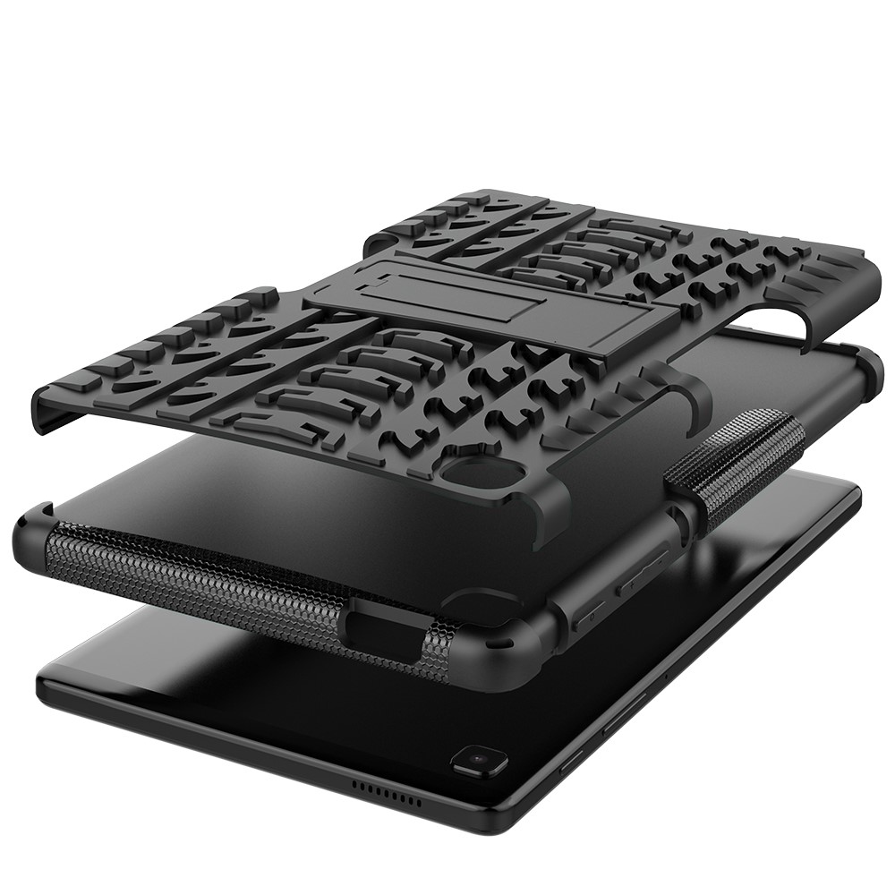 Samsung Galaxy Tab A7 Lite 8.7 - Rugged Kickstand Armor Skal - Svart