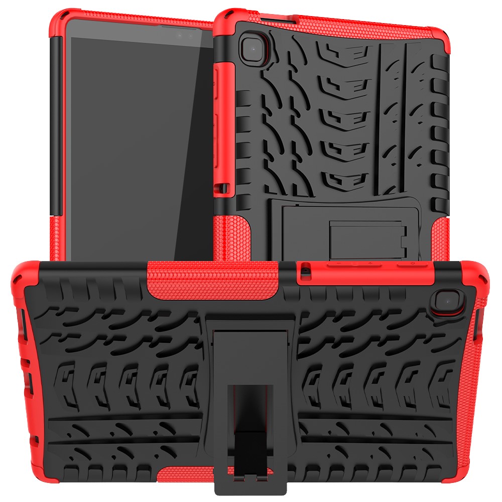  Samsung Galaxy Tab A7 Lite 8.7 - Rugged Kickstand Armor Skal - Röd