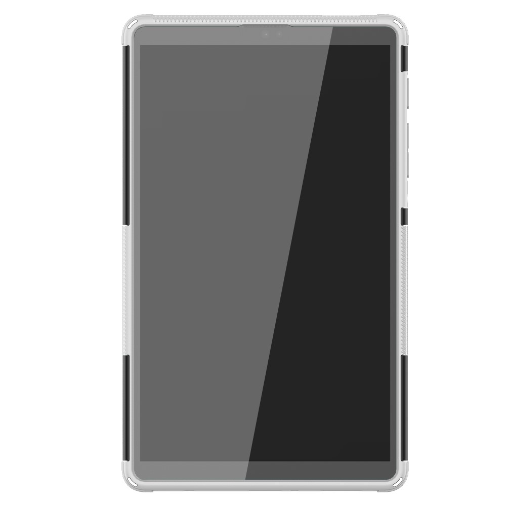  Samsung Galaxy Tab A7 Lite 8.7 - Rugged Kickstand Armor Skal - Vit