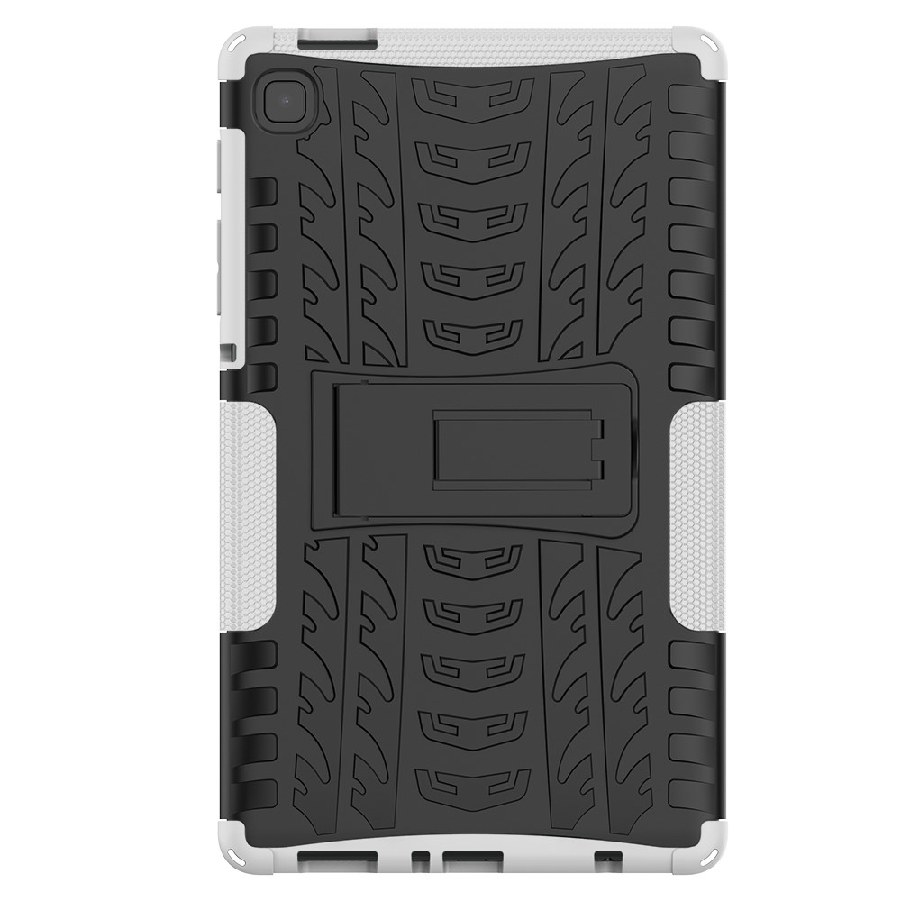  Samsung Galaxy Tab A7 Lite 8.7 - Rugged Kickstand Armor Skal - Vit