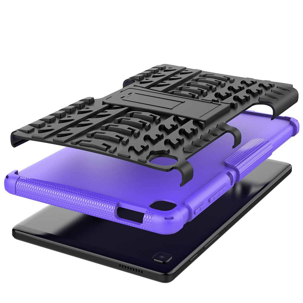  Samsung Galaxy Tab A7 Lite 8.7 - Rugged Kickstand Armor Skal - Lila