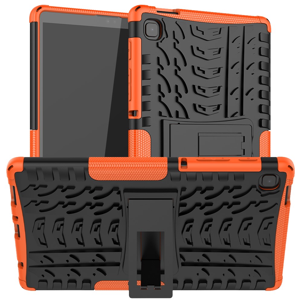  Samsung Galaxy Tab A7 Lite 8.7 - Rugged Kickstand Armor Skal - Orange