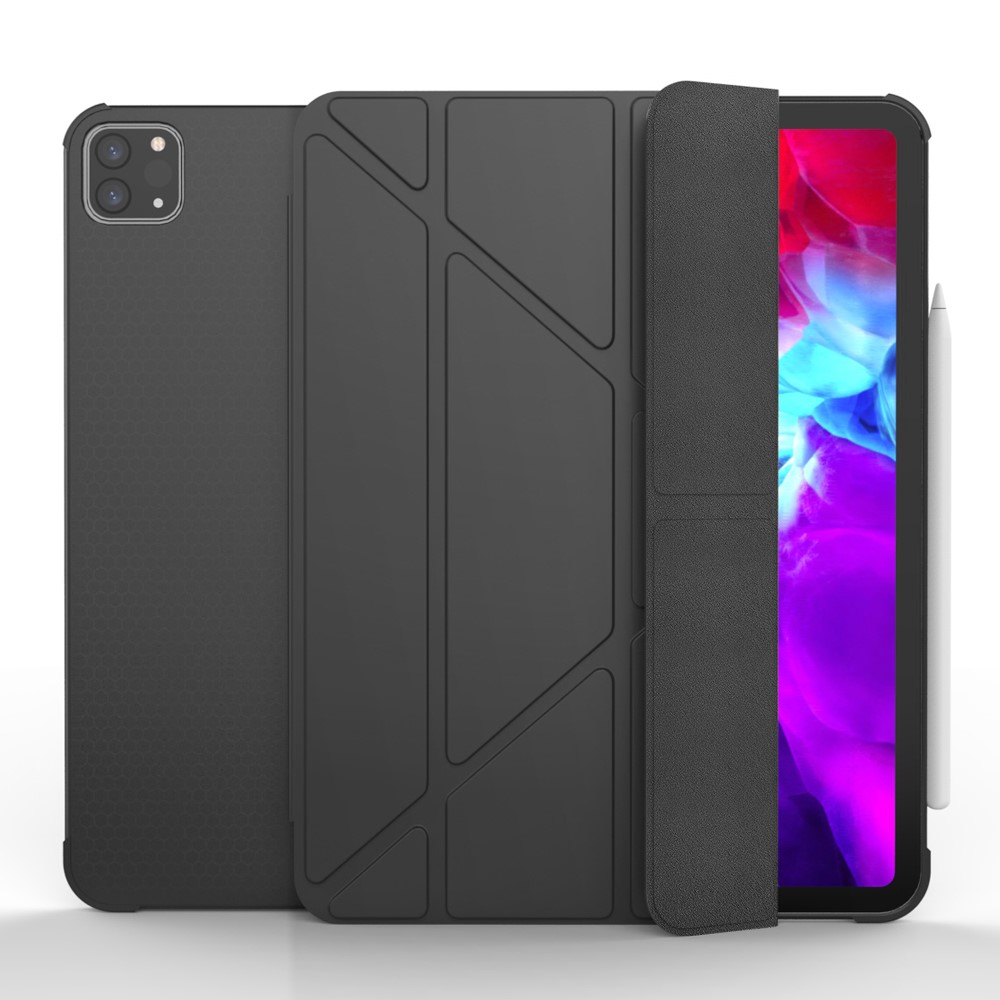 iPad Pro 11 (2018/2020/2021) - Tri-Fold Fodral Med Pennhållare - Svart