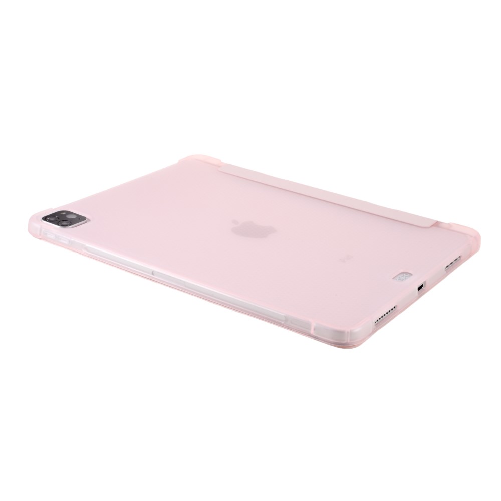  iPad Pro 11 (2018/2020/2021) - Tri-Fold Läder Fodral Pennhållare - Ljus Rosa