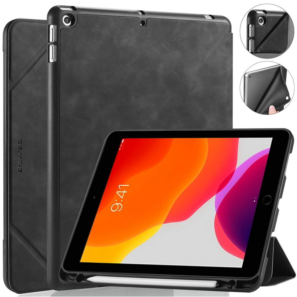 DG.MING DG.MING iPad 10.2 2019/2020/2021 Fodral See Med Pennhållare Svart