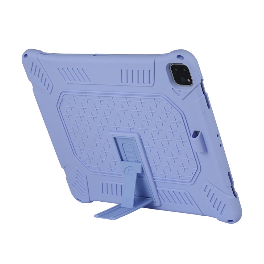  iPad Pro 12.9 (2018/2020/2021) - Hybrid Skal Kickstand Och Rem - Lila