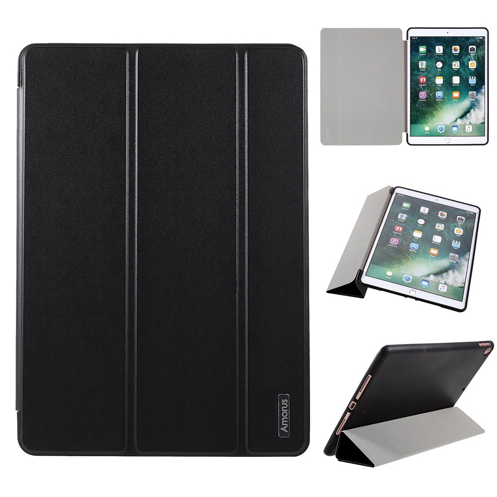 AMORUS AMORUS iPad 10.2 2019/2020/2021 Fodral Tri-Fold Svart