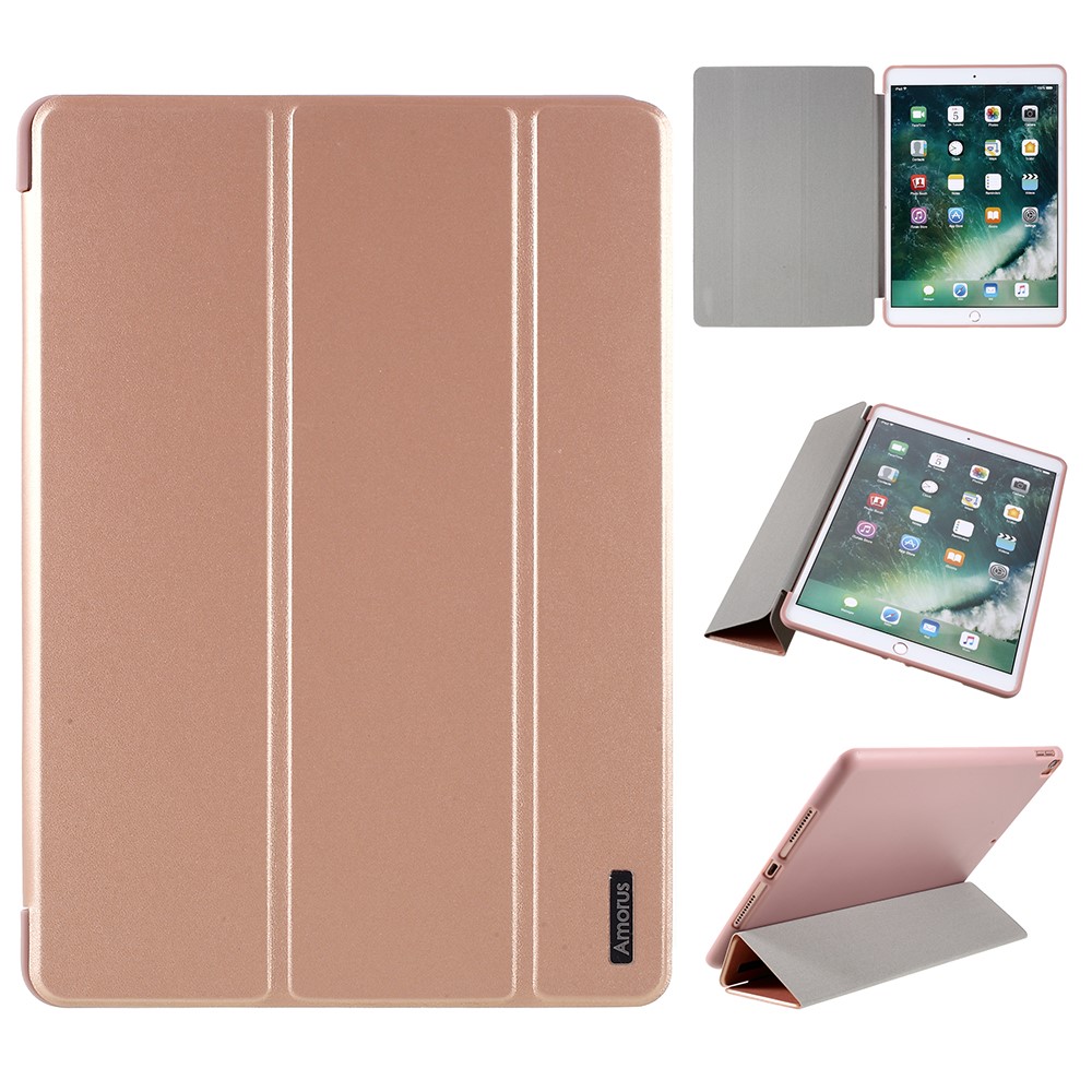 AMORUS AMORUS iPad 10.2 2019/2020/2021 Fodral Tri-Fold Roséguld