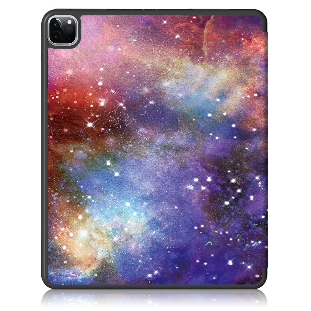 iPad Pro 12.9 (2020/2021) - Tri-Fold Fodral Med Pennhållare - Cosmic Space