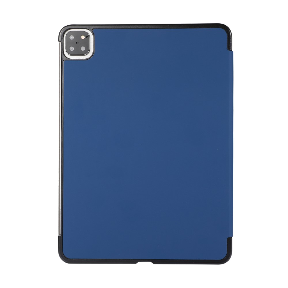  iPad Pro 11 (2018/2020/2021) - Tri-Fold Läder Fodral - Mörk Blå