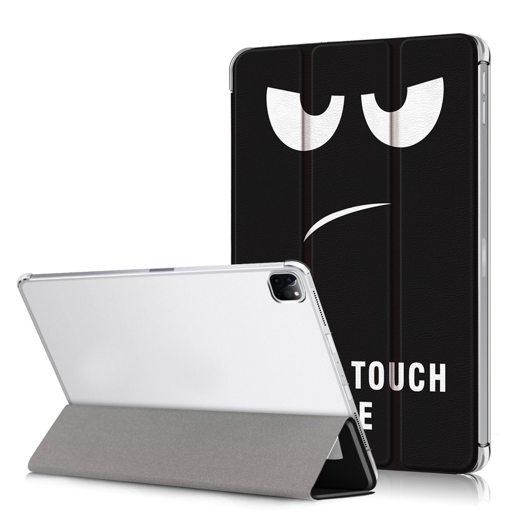  iPad Pro 12.9 (2018/2020/2021) - Tri-Fold Läder Fodral - Dont Touch Me