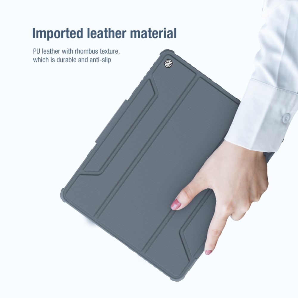 NILLKIN iPad Pro 12.9 (2020/2021) - NILLKIN CamShield Shockproof Tri-Fold Fodral - Svart