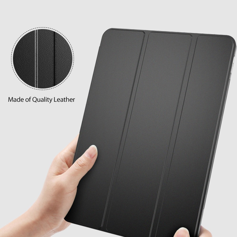  iPad Pro 12.9 (2021) - Tri-Fold Läder Fodral - Roséguld