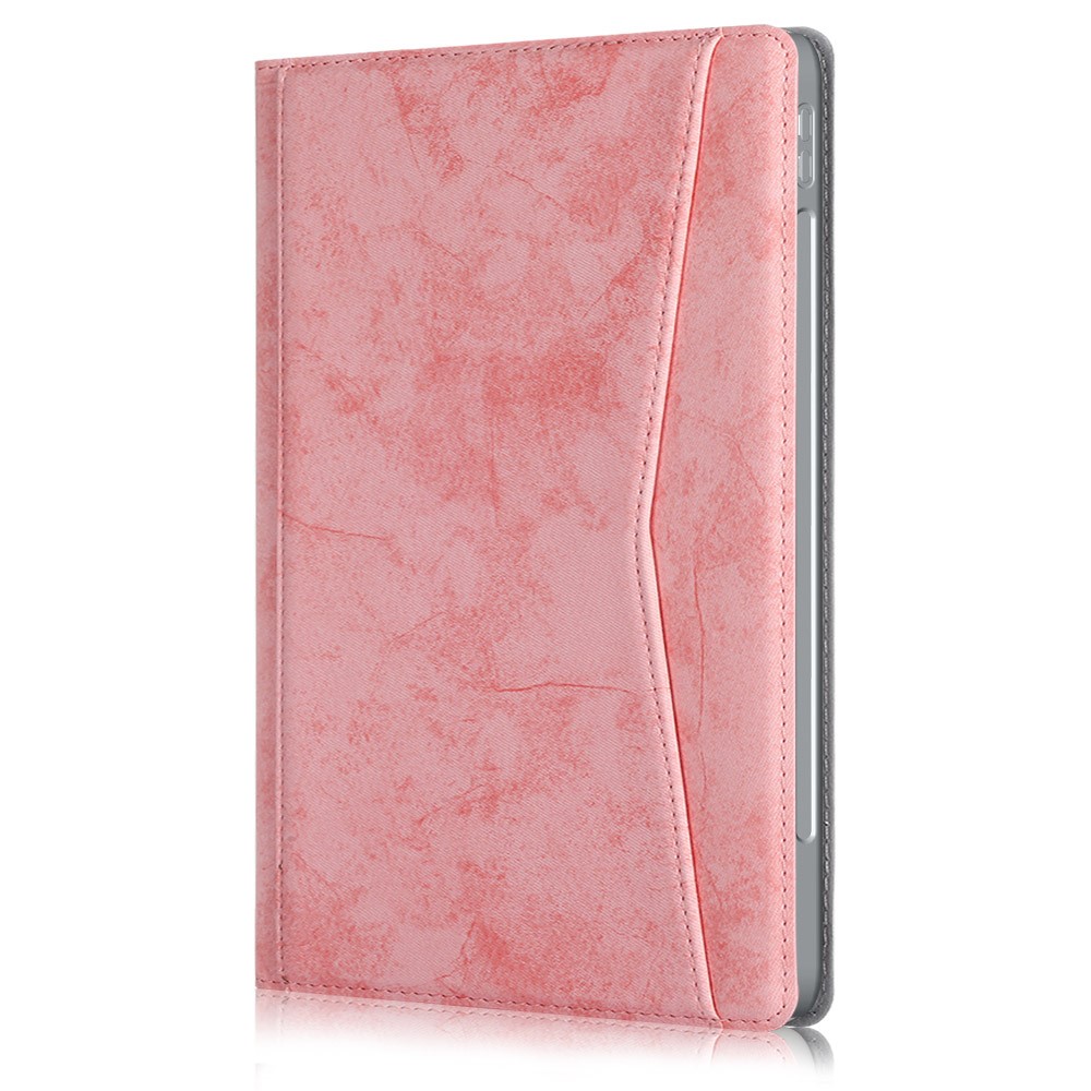  iPad Pro 12.9 (2018/2020/2021) - Fodral Med Frontficka Och Pennhållare - Rosa