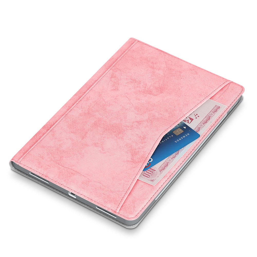  iPad Pro 12.9 (2018/2020/2021) - Fodral Med Frontficka Och Pennhållare - Rosa