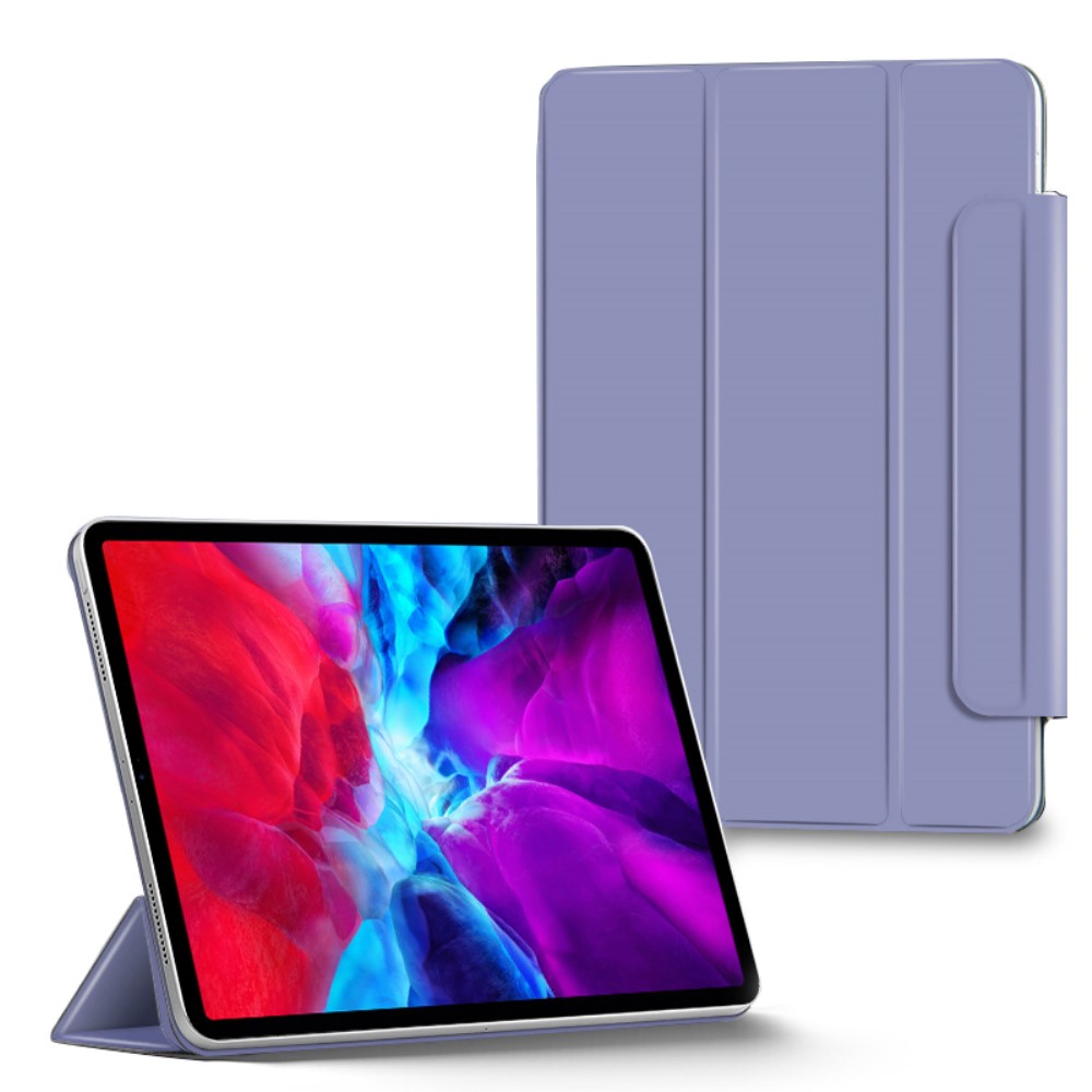  iPad Pro 12.9 (2018/2020/2021) - Solid Tri-Fold Fodral - Lila