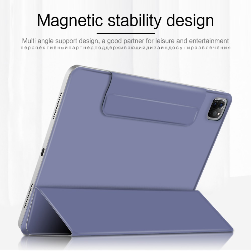  iPad Pro 12.9 (2018/2020/2021) - Solid Tri-Fold Fodral - Lila