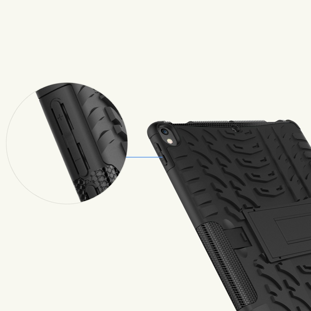  iPad Air 10.5 (2019) / Pro 10.5 (2017) - Rugged Kickstand Armor Skal - Svart