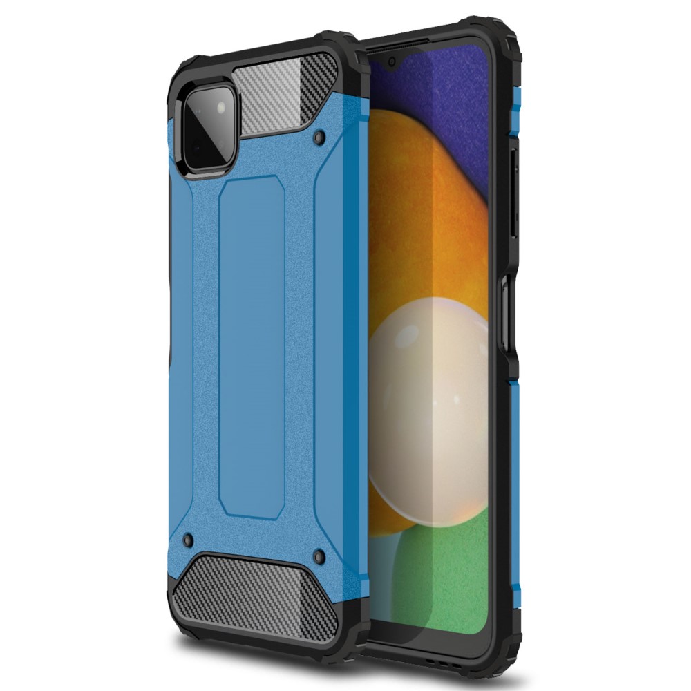  Samsung Galaxy A22 5G - Hybrid Armor Skal - Blå