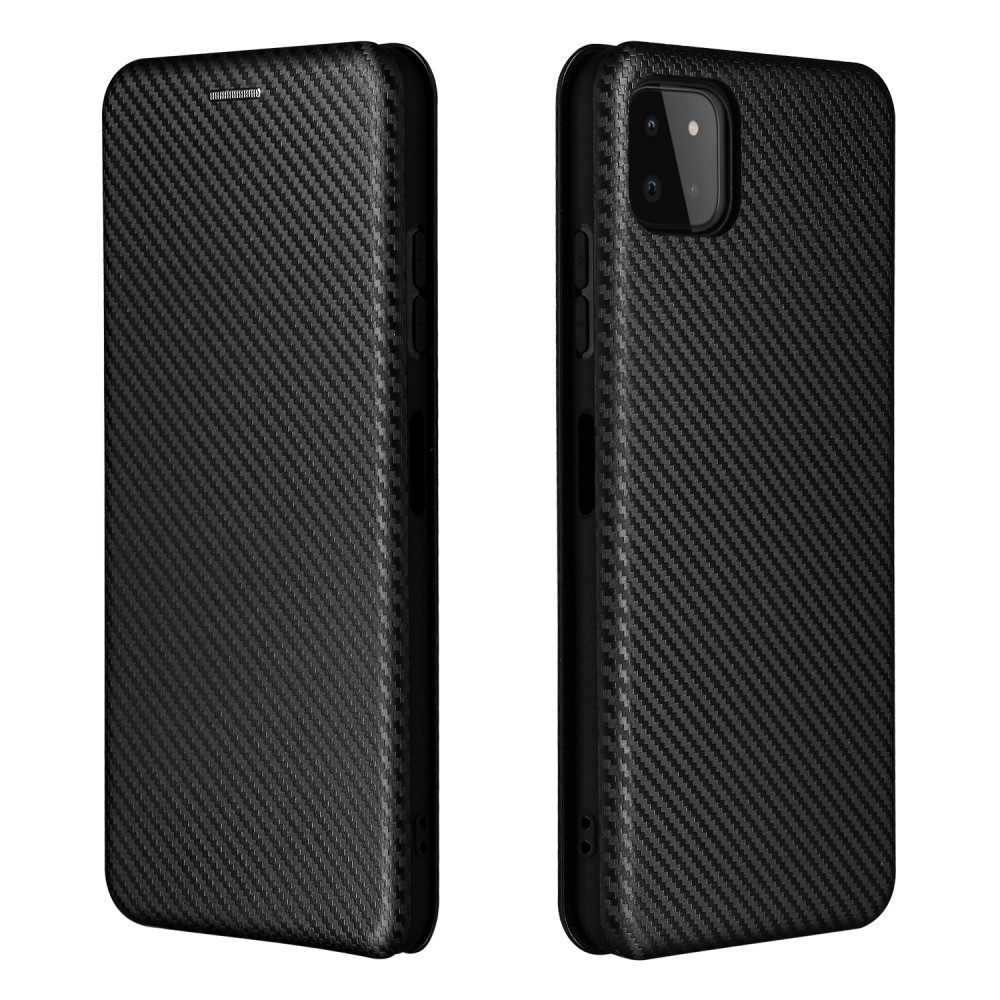  Samsung Galaxy A22 5G - Kolfiber Textur Fodral - Svart