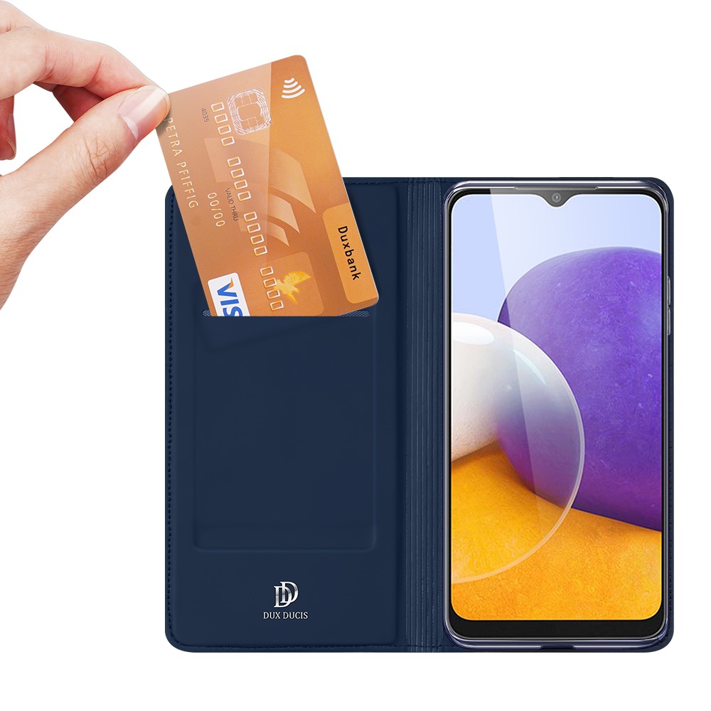 DUX DUCIS Samsung Galaxy A22 5G - DUX DUCIS Skin Pro Fodral - Blå