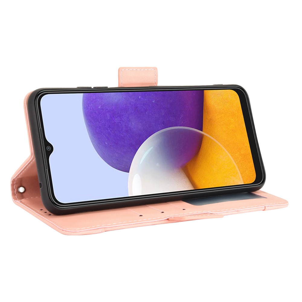  Samsung Galaxy A22 5G - Fodral Med Avtagbart Kortfodral - Roséguld