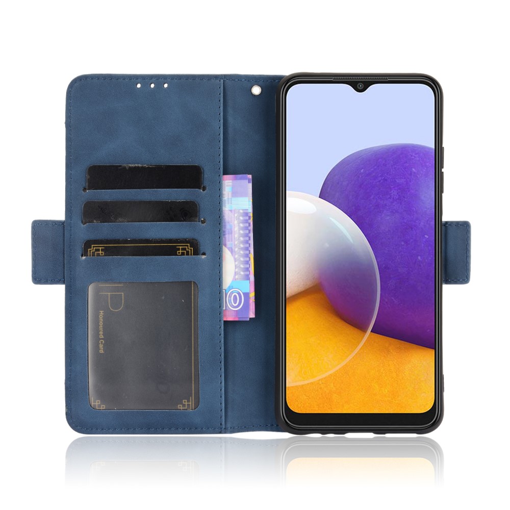  Samsung Galaxy A22 5G - Fodral Med Avtagbart Kortfodral - Blå