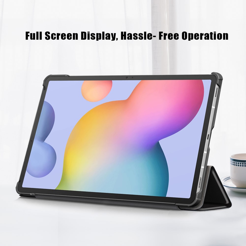  Galaxy Tab S7 FE/S7 Plus/S8 Plus Tri-Fold Läder Fodral Dont Touch Me