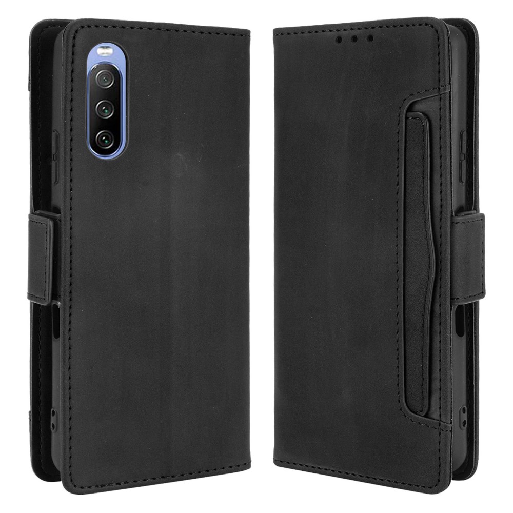  Sony Xperia 10 III - Fodral Med Avtagbart Kortfodral - Svart