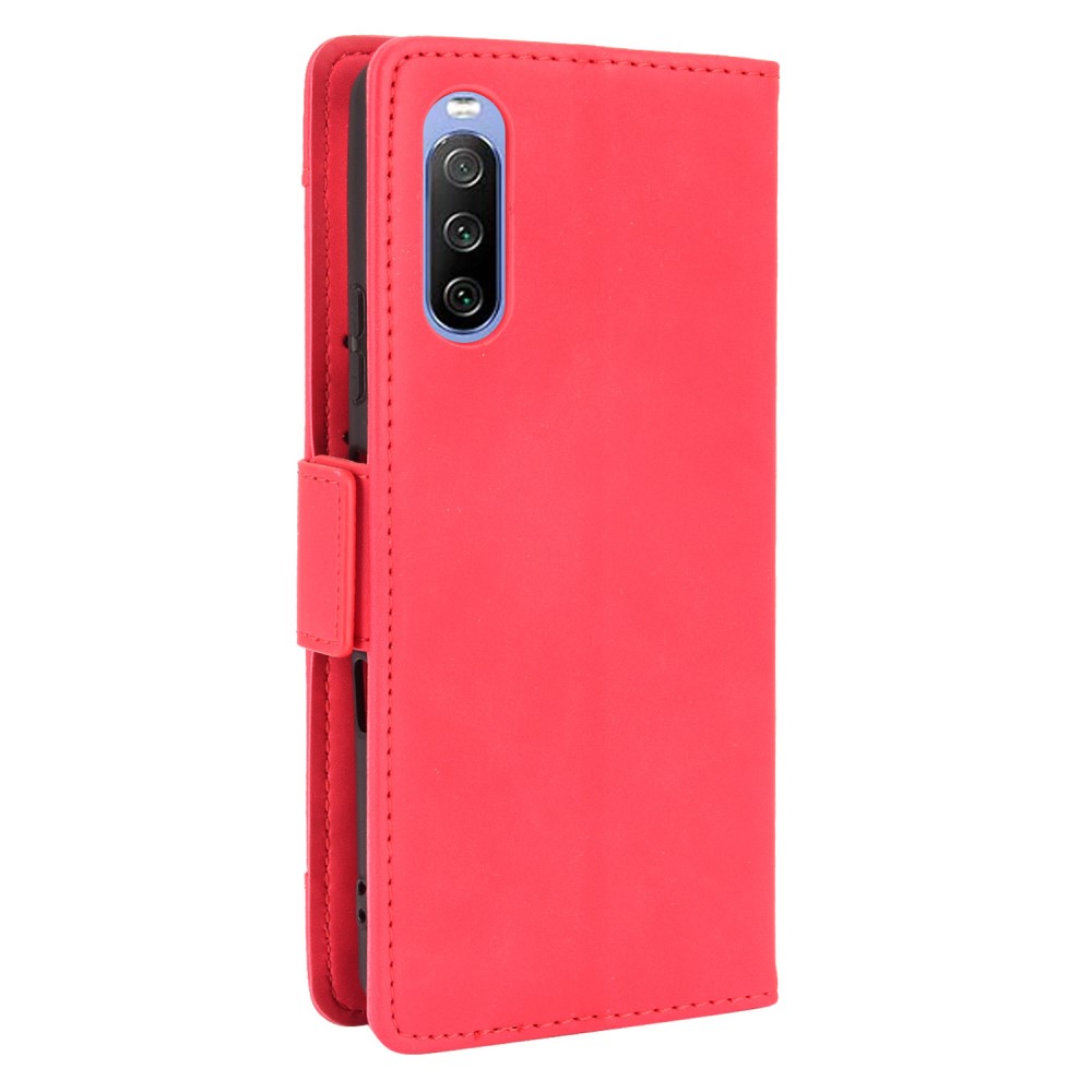  Sony Xperia 10 III - Fodral Med Avtagbart Kortfodral - Röd