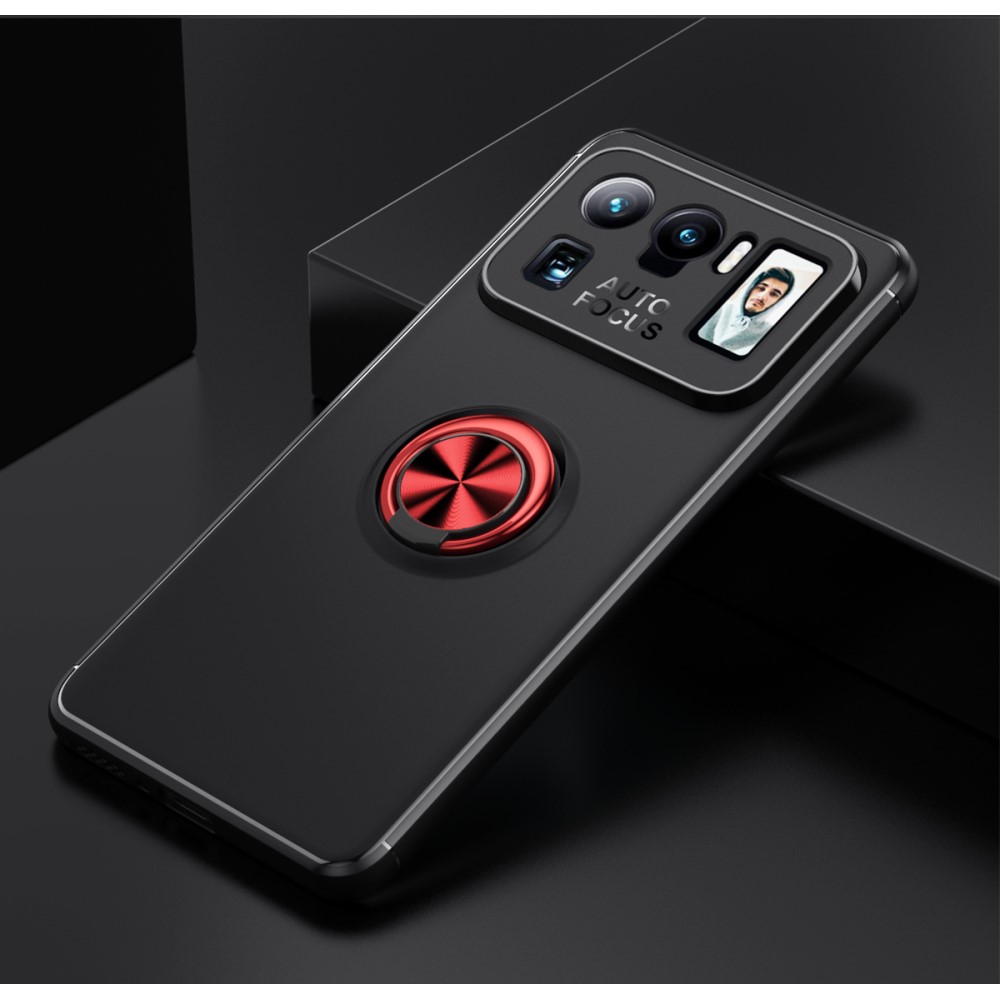  Xiaomi Mi 11 Ultra - Ring Skal - Svart/Röd