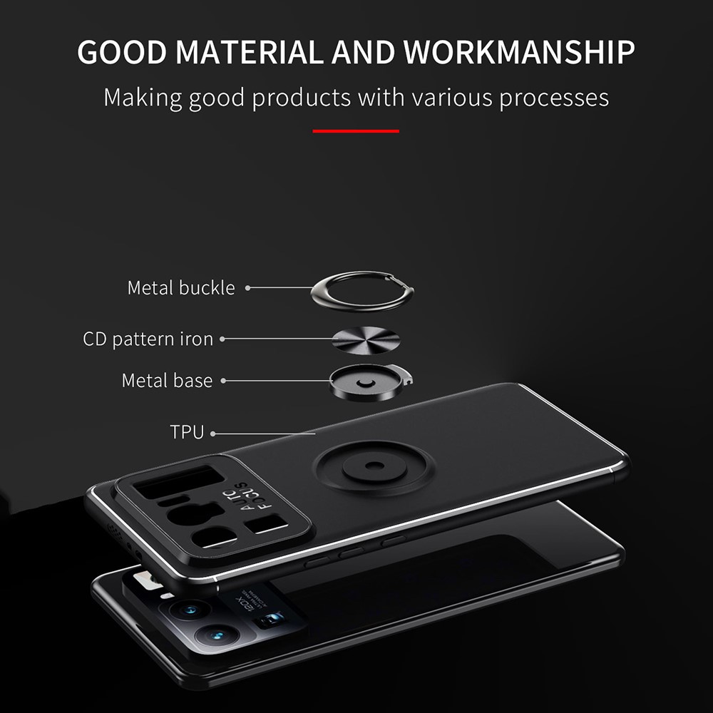  Xiaomi Mi 11 Ultra - Ring Skal - Svart/Roséguld