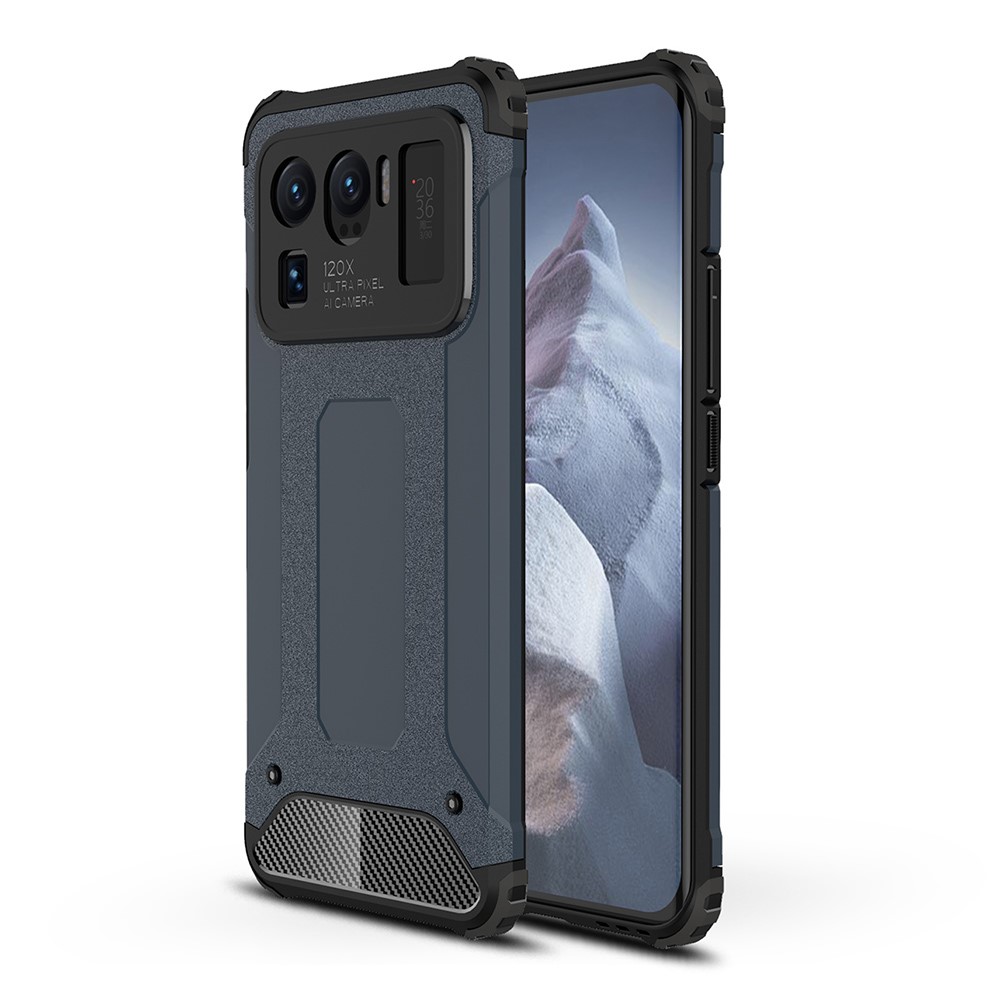  Xiaomi Mi 11 Ultra - Shockproof Hybrid Armor Skal - Mörk Blå