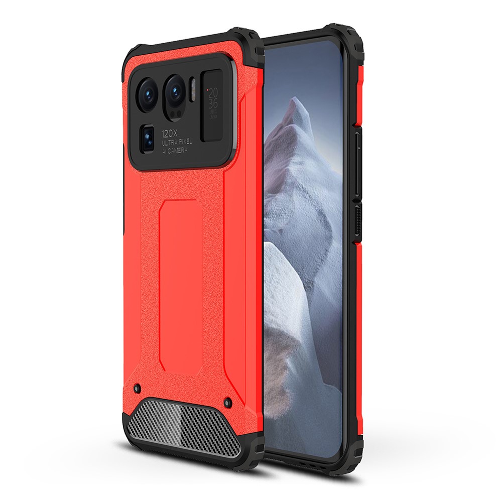  Xiaomi Mi 11 Ultra - Shockproof Hybrid Armor Skal - Röd