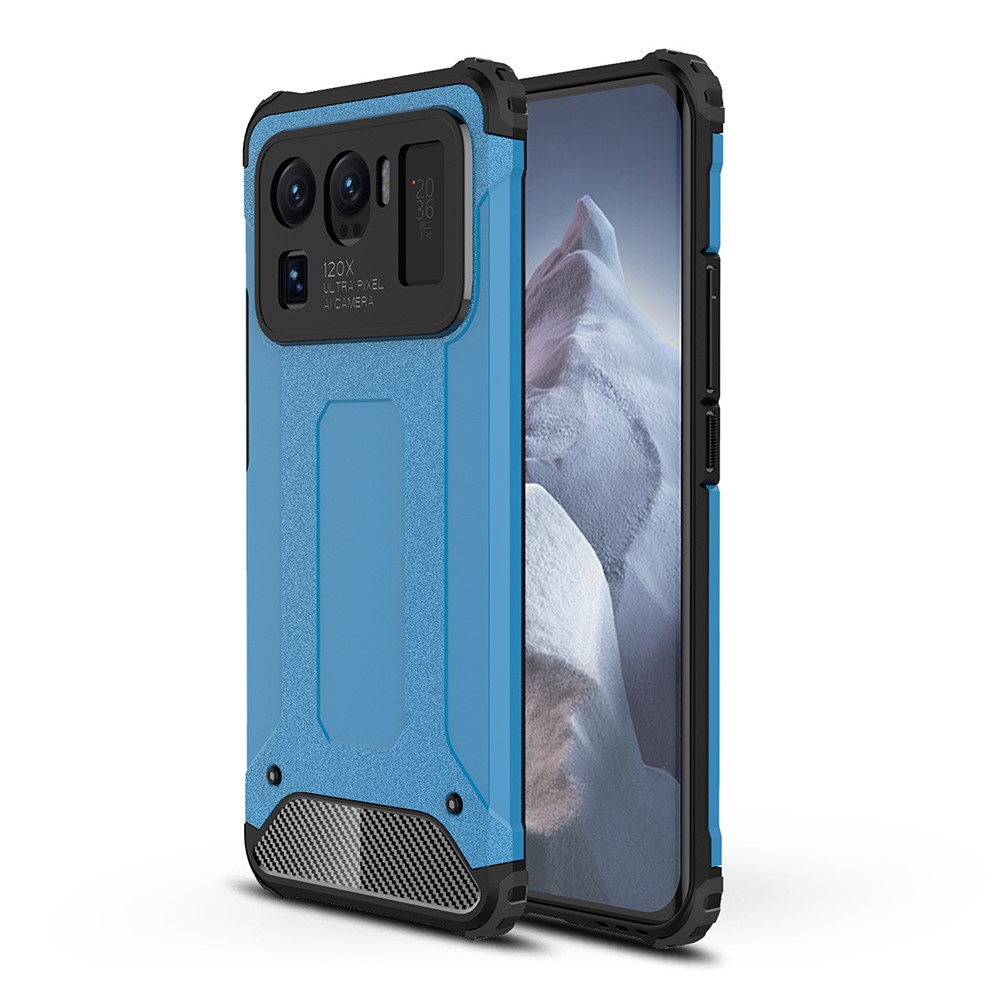  Xiaomi Mi 11 Ultra - Shockproof Hybrid Armor Skal - Ljus Blå