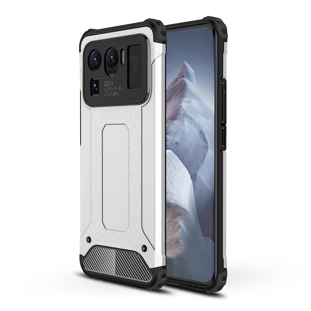  Xiaomi Mi 11 Ultra - Shockproof Hybrid Armor Skal - Silver