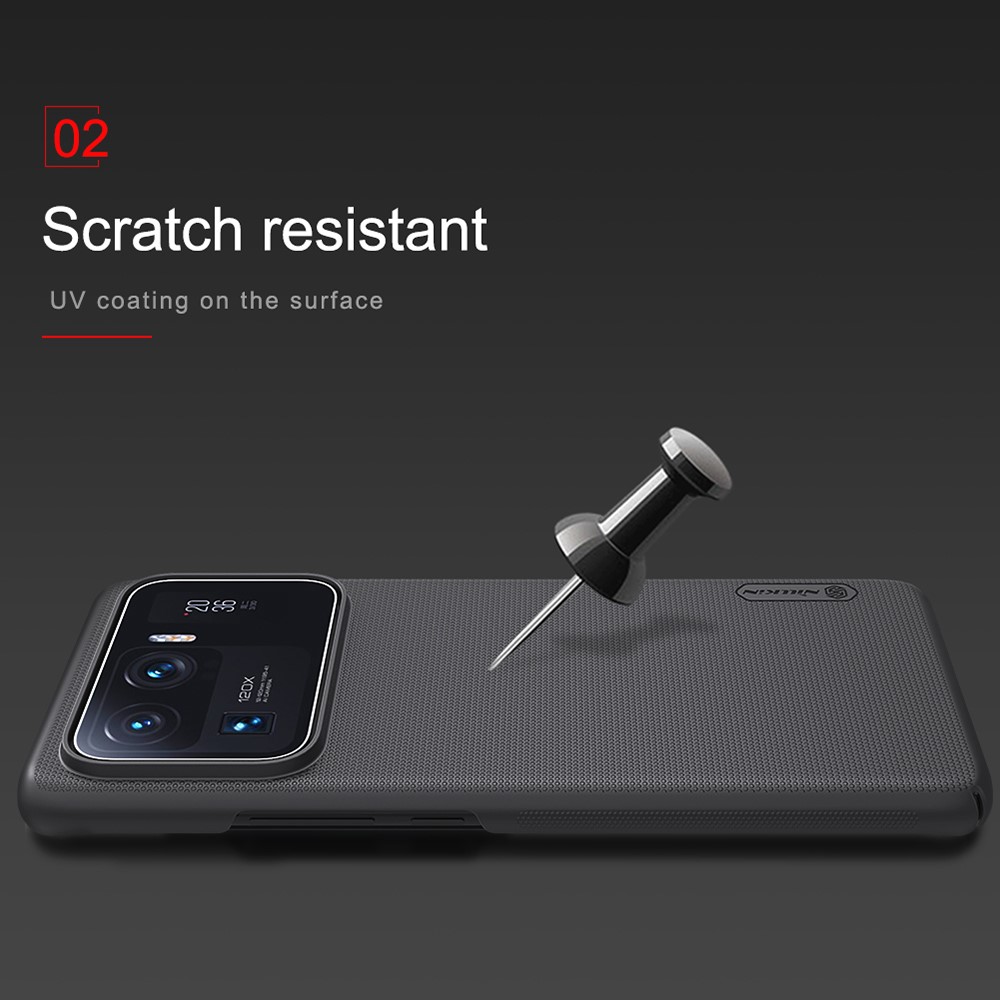 NILLKIN Xiaomi Mi 11 Ultra - NILLKIN Frosted Shield Skal - Svart