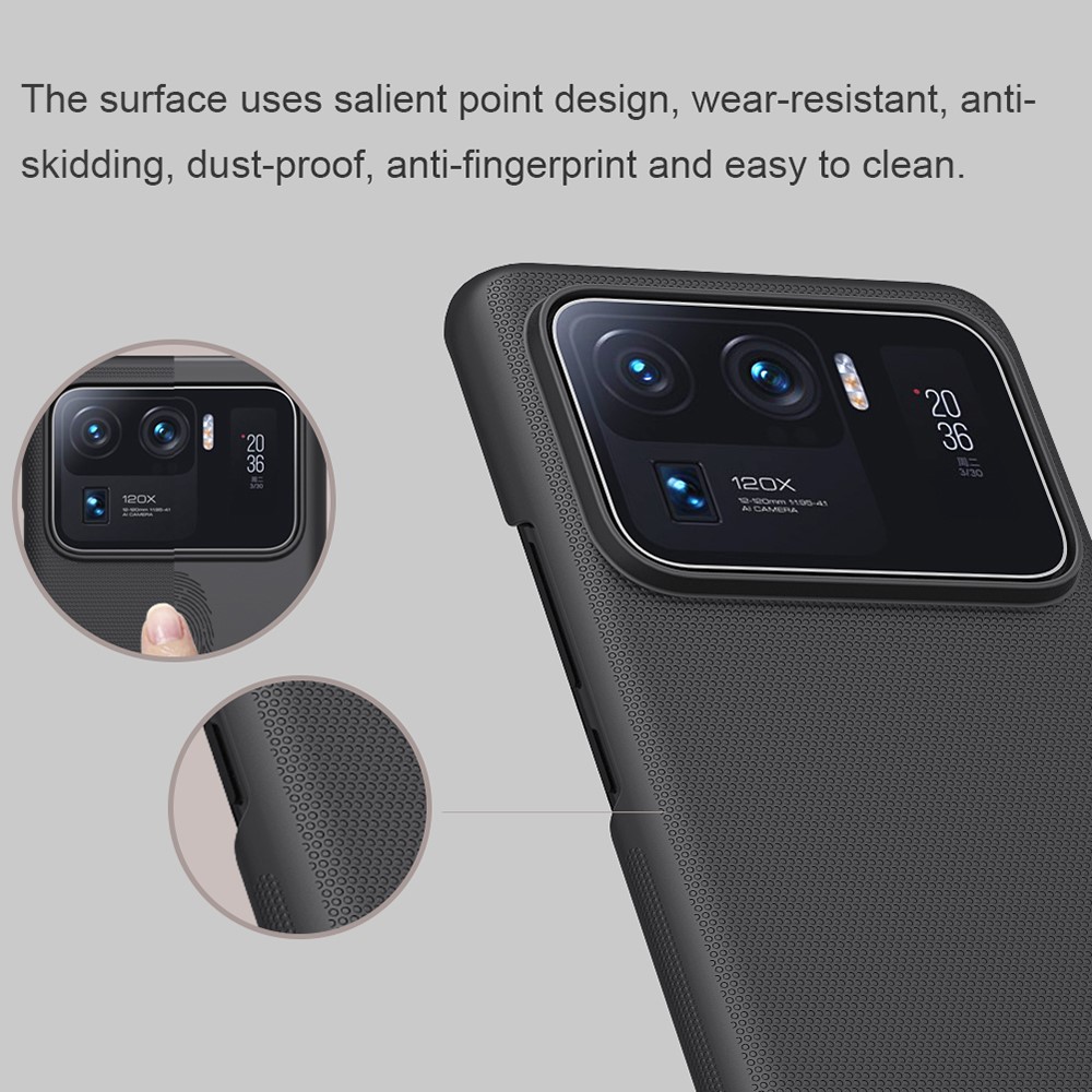 NILLKIN Xiaomi Mi 11 Ultra - NILLKIN Frosted Shield Skal - Svart