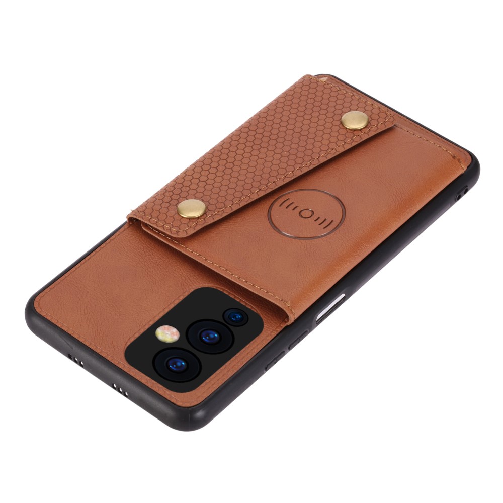  Xiaomi Mi 11i - Läder Skal Med Kortfack Och Magnet - Brun