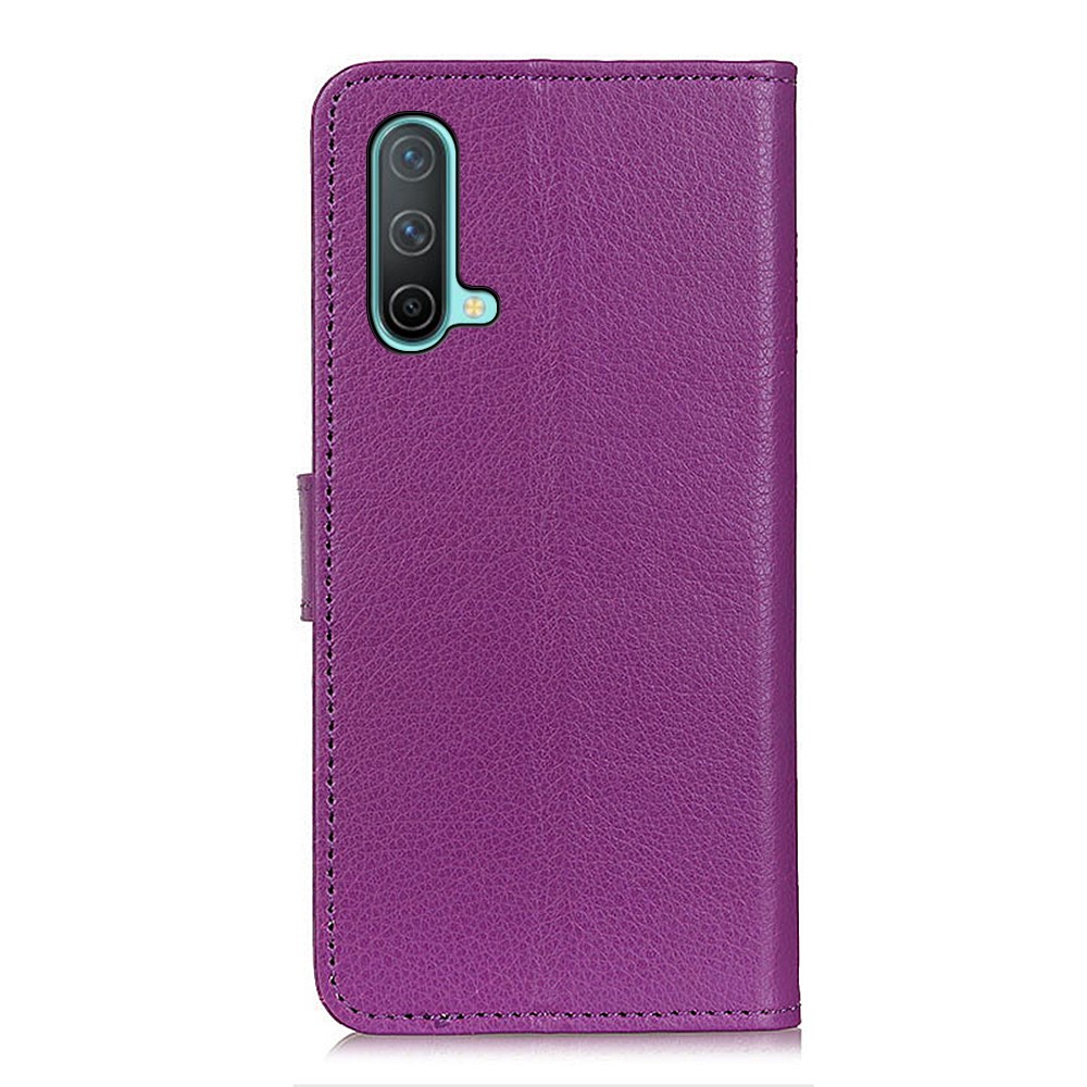  OnePlus Nord CE 5G - Litchi Läder Fodral - Lila