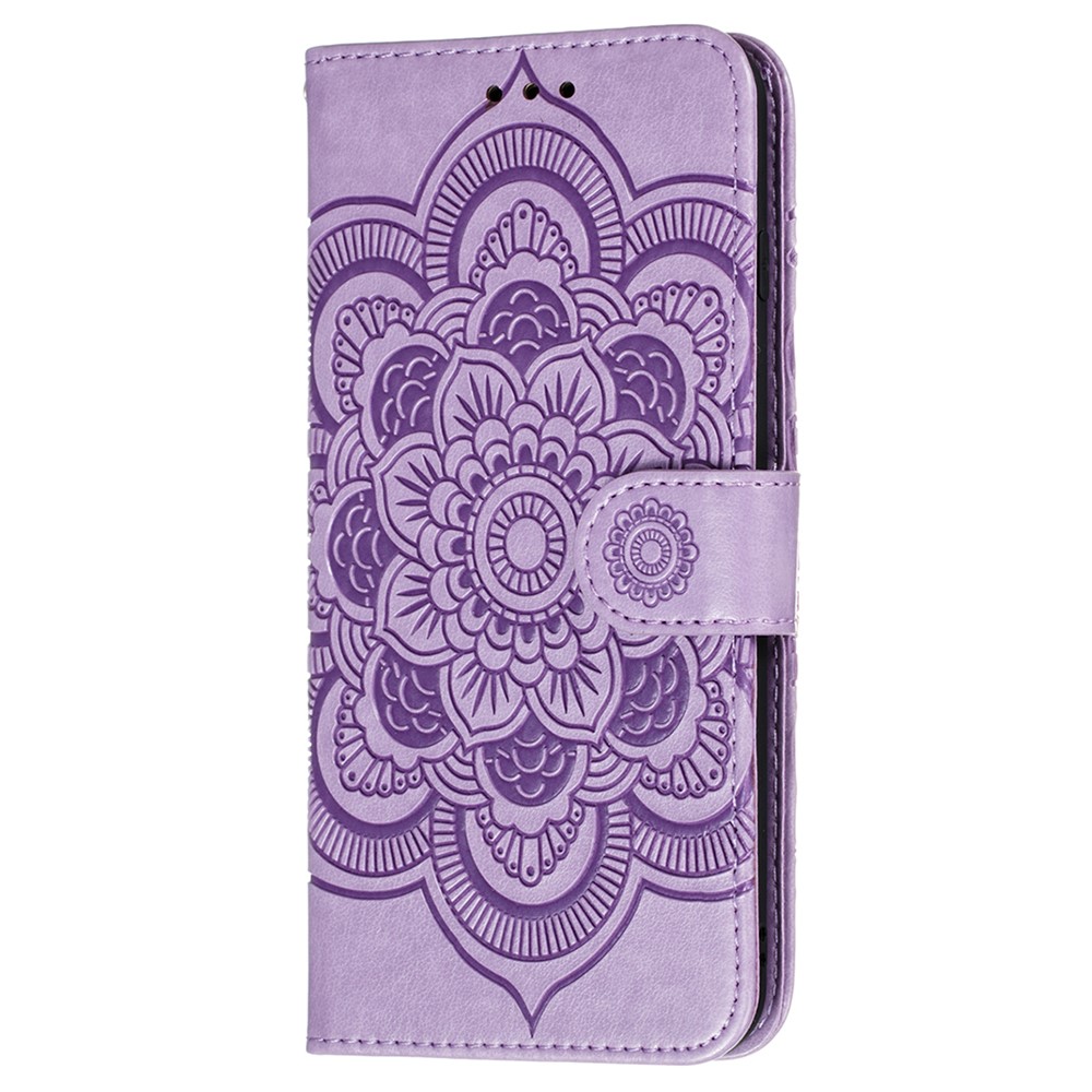  Samsung Galaxy A22 5G - Mandala Plånboksfodral - Lila