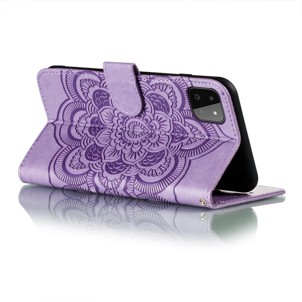  Samsung Galaxy A22 5G - Mandala Plånboksfodral - Lila