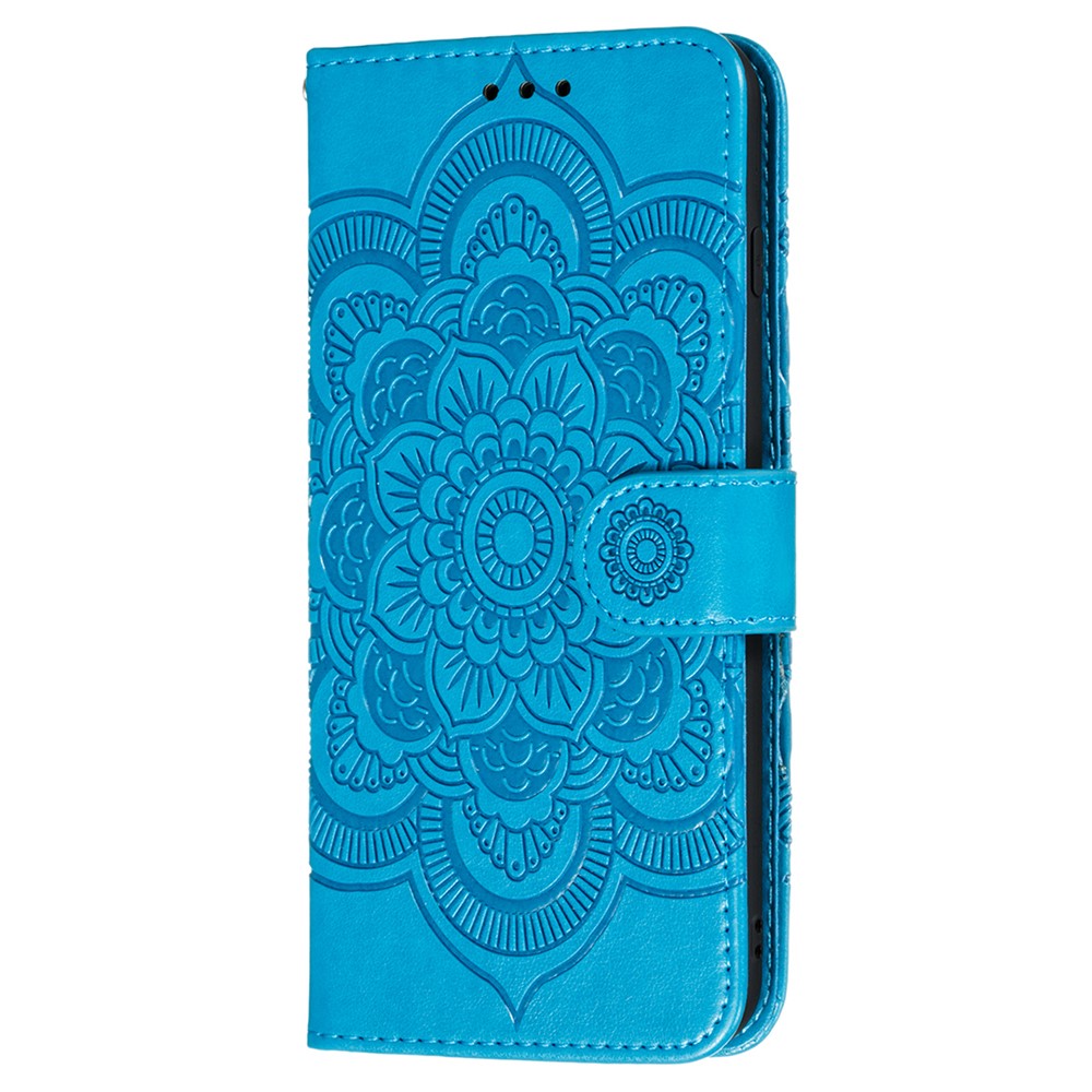  Samsung Galaxy A22 5G - Mandala Plånboksfodral - Blå